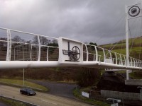 Trevithick Footbridge, Merthyr, Wales
